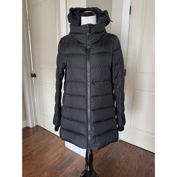 Herno Black Quilted Puffer Coat SZ 44 EUC - Picture 1 of 11